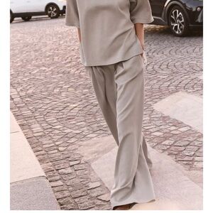 Zara Washed Effect Interlock Pants